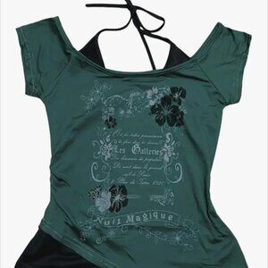 Y2k grunge punk goth shirt women's medium